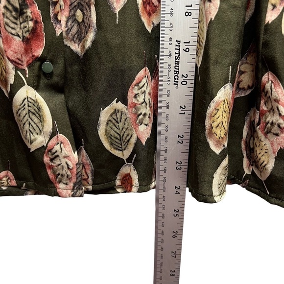 LA FEE MARABOUTEE Button Down‎ Leaves Print Size 40 - Picture 7 of 8